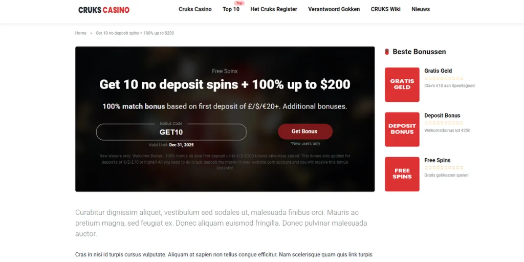 Cruks casino